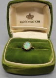 10kt Gold & Opal Ladies Ring - Size 6½, 2.8g