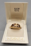 10kt Gold Men's Masonic Ring - Size 10, 6.0g