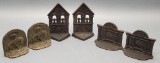 3 Pairs Vintage Bookends