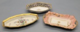 3 Relish Dishes - Pickard, Nippon & Haviland, Largest Is 9¼
