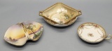 Hand Painted Nippon - Includes: Double-Handled Dish, Small Basket & Nappie