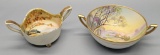 Hand Painted Nippon - Includes: Large Double-Handled Bowl, Medium Size Doub