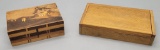 Japanese Puzzle Box - By Fukaseges;     Carved Wooden Men's Dresser Box