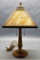 Early 1900s Slag Glass Table Lamp - 22