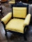 Aesthetic Movement Oversized Armchair W/ Nice Damask Fabric - Great Details