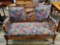 Victorian Eastlake Style Loveseat W/ Floral Tapestry Fabric - Nice!, 52