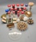 Estate Lot - Includes: Misc. Old Sewing Items, 2 Milk Glass Darning Eggs, P