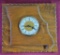 Vintage Walnut Wall Clock - In The Shape Of The State Of Missouri - 13