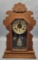Ansonia Mantle Clock - Pressed Design In Oak Case, 22