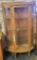 Reproduction Oak Triple Curved Glass China Cabinet - 35