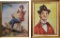 2 Vintage Framed Hobo Prints - By John Major, End Of A Perfect Day, The Gay