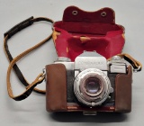 Vintage Zeiss Contaflex Germany Camera W/ Leather Case