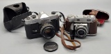 Vintage Yashica T.L. Electro Camera W/ Case;     Kodak Retina Camera W/ Cas
