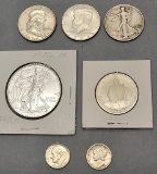 American Coins - Includes: 2019 Liberty Silver Dollar, 1982 George Washingt