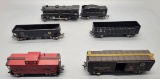 Tin Litho Model Train Locomotive & Cars - Marx Etc., No Track