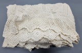 Vintage Crochet Bedspread - Minor Staining
