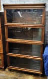 4-stack Antique Barrister's Walnut Bookcase - Very Nice Set, 34
