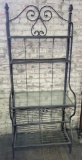 Metal Bakers Style Rack W/ Glass - 32