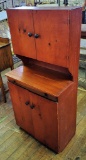 Vintage Child's Kitchen Cabinet - 24