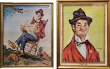 2 Vintage Framed Hobo Prints - By John Major, End Of A Perfect Day, The Gay