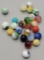Lot Of 25 Vintage 1950s-60s Marbles
