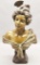 Antique Cast Bronze Carmela Bust - 16½