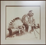 William Robert Kalthoff Lithograph - Chief, Pencil Signed Lower Right, 45/1