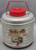 Vintage 1950s-60s Feather Flite All Aluminum Water Jug - Hot Or Cold