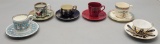 6 Demitasse Cups & Saucers - Royal Doulton, Wedgwood, Lenox, Occupied Japan