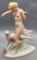 Vintage Hand Painted  Figure - Diana The Huntress, Royal Dux, 12