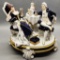 Large Vintage Royal Dux Figural Grouping - Afternoon Tea, 13