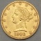 1906 S Ten Dollar Gold Coin - Liberty Head