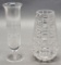 2 Waterford Cut Crystal Vases - Largest Is 8½
