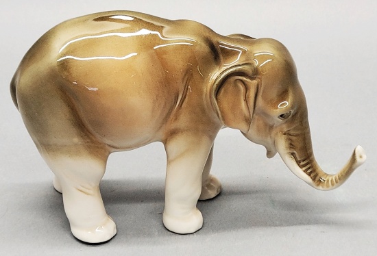 Vintage Elephant Figure - Royal Dux, 7"x4½"