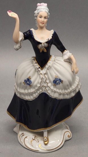 Vintage Royal Dux 9" Lady Figurine