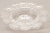 Lalique Art Glass Dish - Geraniums, 8½