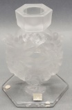 Lalique Art Glass Votive - Mesanges, 6½