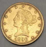 1896 S Ten Dollar Gold Coin - Liberty Head