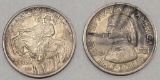 1925 Half Dollar - Stone Mountain;     1821-1921 Missouri Centennial Silver