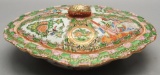 Vintage Chinese Export Rose Medallion Covered Dish - 10