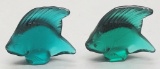 2 Lalique Art Glass Fish - 2