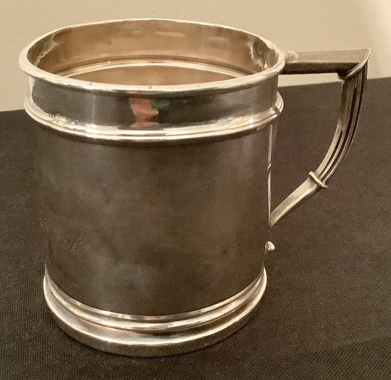 Circa 1896 Baby's Sterling Cup - B.O.K., November 25th, 1896