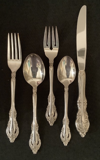 Community Plated Flatware Set - Service For 12, In Box, Includes 12 Knives,