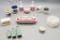 Estate Lot - 14 Pieces Includes: Misc. Cold Cream Jars, Toiletries, Etc