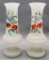 Pair Old Hand Painted 11