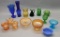 14 Pieces Old Colored Glass