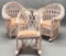 3 Early 1900s Wicker Children's Furniture Pieces - 12