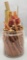 Old Glass Jar Full Of Vintage Lincoln Logs