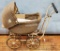 Large Early 1900s Wicker Doll Carriage - 31