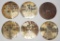 6 Metal Music Box Disks - 6¾